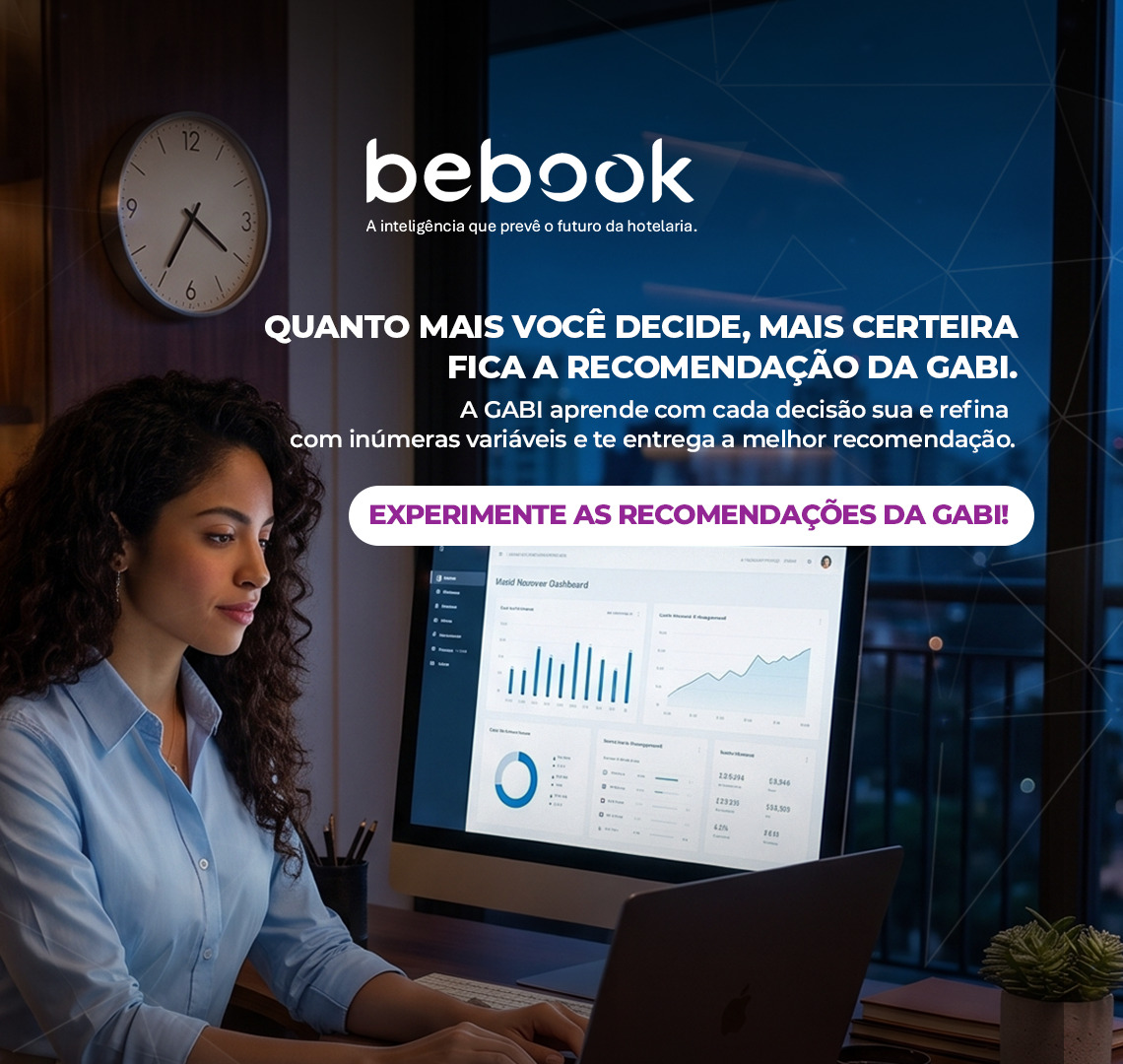 Quanto mais você decide, mais certeira fica a recomendação da GABI. Experimente as recomendações da GABI.